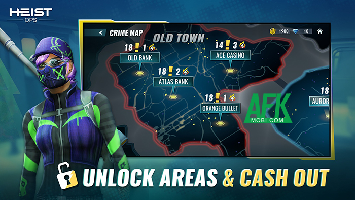 Thực hiện những phi vụ cướp đầy táo bạo trong game Heist-Ops: Top-down Shooter 0