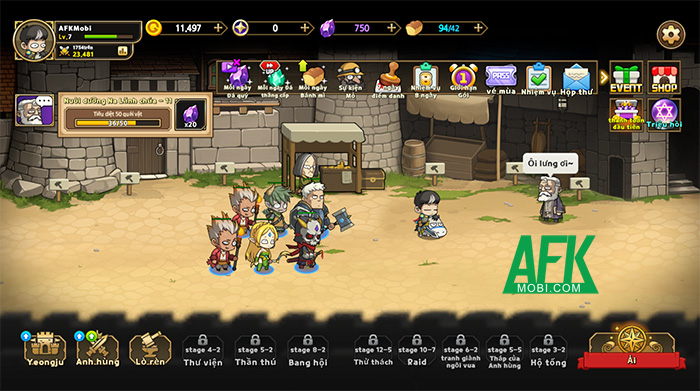 Tập hợp đội anh hùng của bạn khi vào vai một lãnh chúa trẻ trong game Heroes & Gear? Yoink! 0