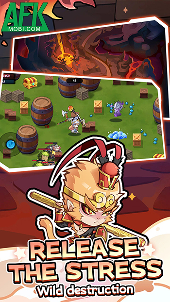 Trang bị nhiều vũ khí khác nhau cho anh hùng của bạn sử dụng chống kẻ thù tại Hexa Warrior 2