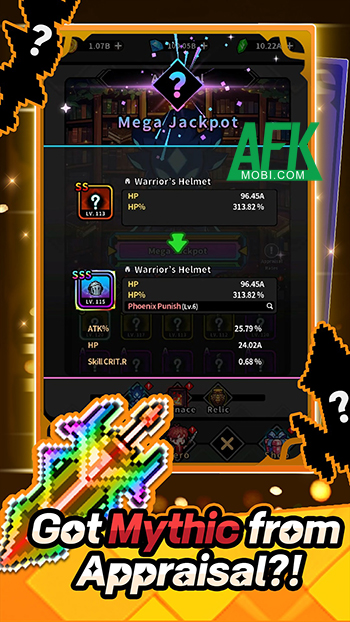 Bắt đầu hành trình chiến đấu phát triển nhàn rỗi trong game Hidden Heroes: Fortune Dungeon 1