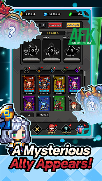 Bắt đầu hành trình chiến đấu phát triển nhàn rỗi trong game Hidden Heroes: Fortune Dungeon 3