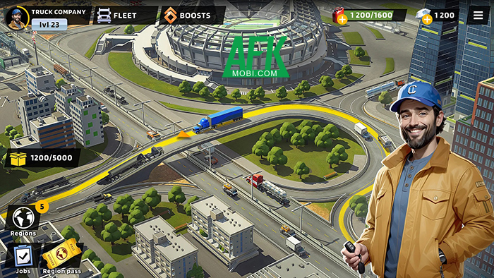 Gầy dựng một công ty vận tải của riêng bạn trong game Highway Heroes: Truck Garage 0