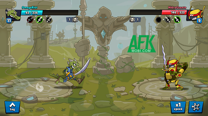 Phát triển đấu sĩ của mình qua những trận đối kháng tự động tại game House of Wardians 3