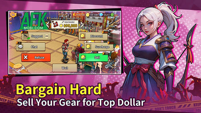 Idle Blacksmith Shop mời game thủ quản lý tiệm rèn trong bối cảnh thế giới hậu tận thế 3