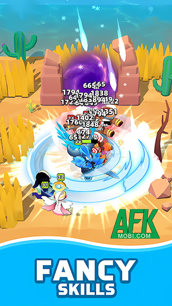 Chinh phục các ngục tối được thiết kế như các mảnh lục địa trong Idle Dungeon EZ RPG 0