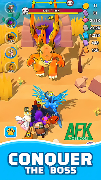 Chinh phục các ngục tối được thiết kế như các mảnh lục địa trong Idle Dungeon EZ RPG 1