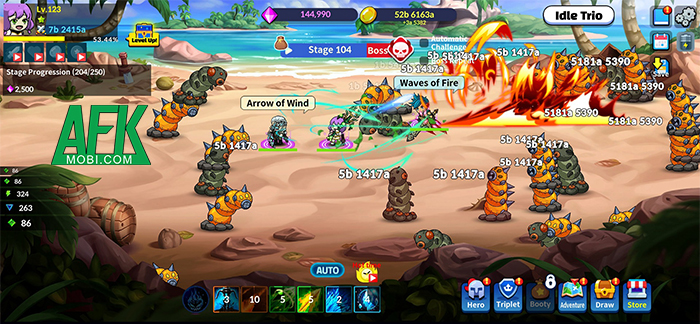 Idle Trio mời game thủ phát triển bộ tam anh hùng của mình một cách nhàn rỗi 3 Idle Trio mời game thủ phát triển bộ tam anh hùng của mình một cách nhàn rỗi 3