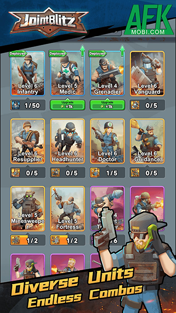 Trực tiếp điều động lực lượng quân đội của mình trong game chiến thuật Joint Blitz 1