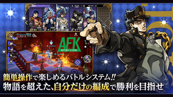 JoJo's Bizarre Adventure OraOra Overdrive game chiến thuật có đồ họa chuẩn nguyên tác 0