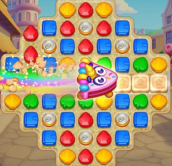Khôi phục các địa danh cũ trong thế giới kẹo tại game giải đố match-3 Jolly Match afkmobi jollymatch 1jpg