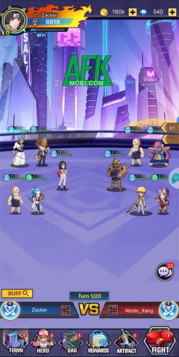 JUMP Stars Assemble game đấu tướng rảnh tay lấy chủ đề đa vũ trụ anime 2