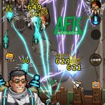 Phòng thủ trước nhiều thế lực thù địch khác nhau trong game Jurassic Rogue afkmobi jurassicrogue 1jpg