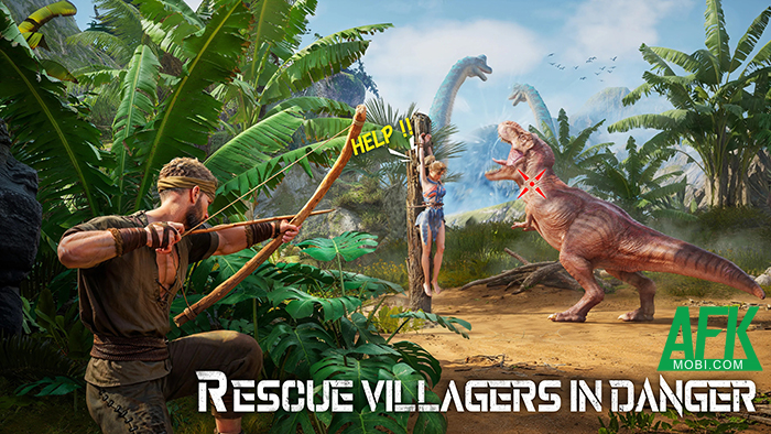 Xây dựng khu căn cứ của bạn trên một hòn đảo khủng long tại game Jurassic War Survival 1
