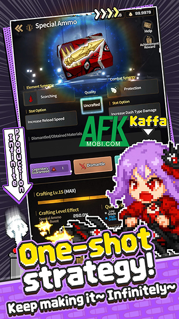 Cùng cô nàng vệ binh cầm súng tiêu diệt bọn quái vật trong game Just One Shot: Idle RPG 3