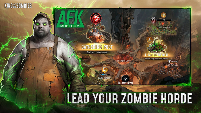 Lãnh đạo đội quân xác sống đột biến trong game chiến thuật King of the Zombies 0 Lãnh đạo đội quân xác sống đột biến trong game chiến thuật King of the Zombies 0