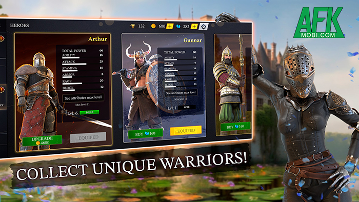 So tài trong những trận chiến đối kháng thời Trung Cổ tại Knight Arena: Sword Fight Game 4