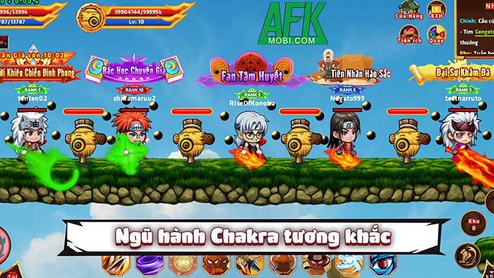 Làng Lá Origin 2 - Rise of Konoha game nhập vai trực tuyến màn hình ngang lấy chủ đề Naruto 1