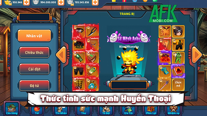 Làng Lá Origin 2 - Rise of Konoha game nhập vai trực tuyến màn hình ngang lấy chủ đề Naruto 2