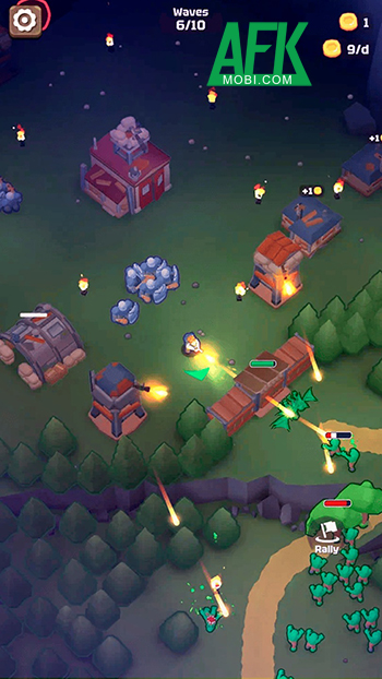 Gầy dựng đồng thời bảo vệ khu căn cứ trước bọn thây ma tại game Last Dawn: Zombie Siege 1