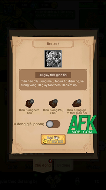 Legend Clash: Dungeon Warriors cho game thủ phát triển chiến binh tộc Orc của mình 3