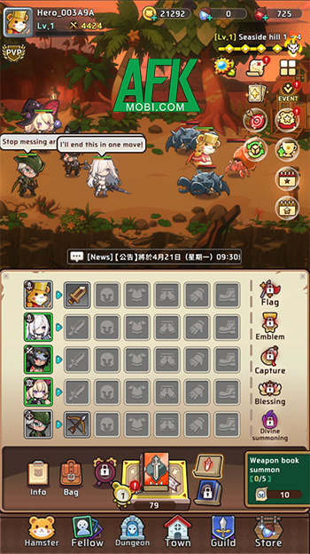 Cùng các nhân vật biểu tượng của lịch sử cứu lấy thế giới với game Legend of Hamster: Idle RPG 0