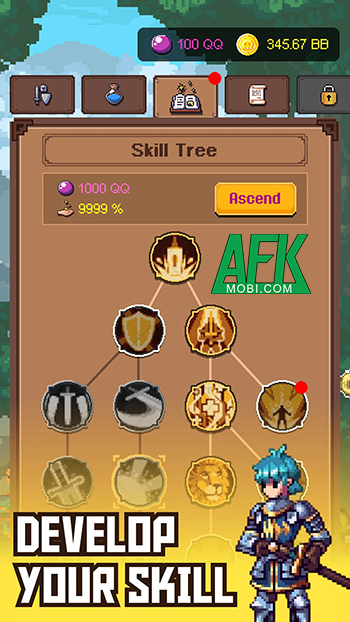 Phát triển nhân vật của bạn trở thành chiến binh tối thượng tại Legend of Slayer: Pixel RPG 4