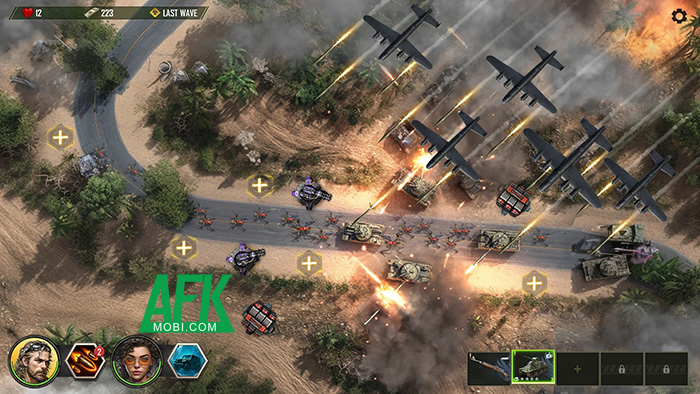 Phòng thủ trước các đợt sinh vật ngoài hành tinh tại game Legend TD: Epic Tower Defense 2