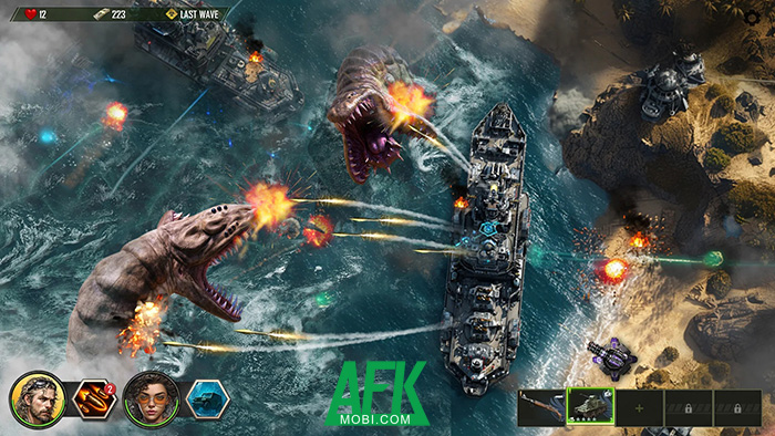 Phòng thủ trước các đợt sinh vật ngoài hành tinh tại game Legend TD: Epic Tower Defense 3