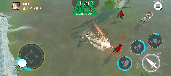 Điều khiển nhân vật anime tham gia vào những trận loạn chiến trong game Let's Brawl 3