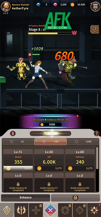 Bắt đầu công cuộc phát triển cô nàng thợ săn trong game nhàn rỗi LOK Hunters 1