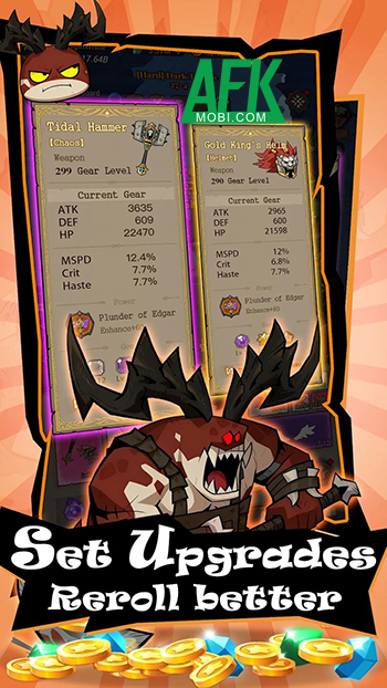 Bắt đầu cuộc hành trình cày cuốc vô tận trong game Lootfiend: Idle Dungeons 1