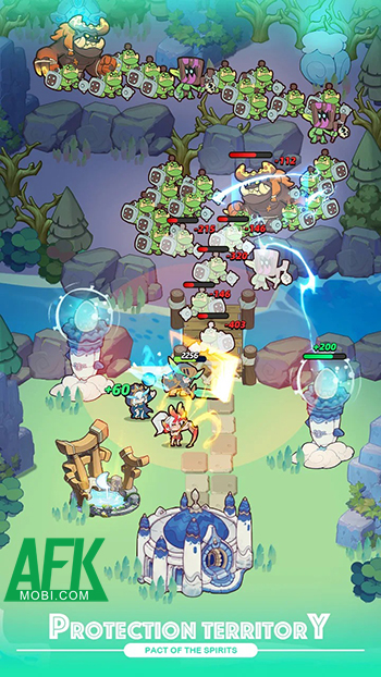 Dẫn dắt các tiên linh phòng thủ trước làn sóng kẻ thù khi về đêm trong game Lord Guard 0