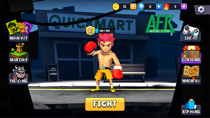 Mad Fighting cho game thủ điều khiển chiến binh điên cuồng của mình