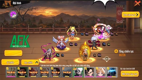 Manga Loạn Chiến game đấu tướng đa vũ trụ anime do chính người Việt phát triển afkmobi mangaloanchien 1jpg