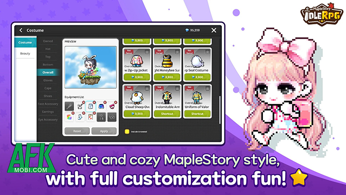 MapleStory: Idle RPG game nhập vai nhàn rỗi mang chất Nấm Lùn Phiêu Lưu cổ điển 4