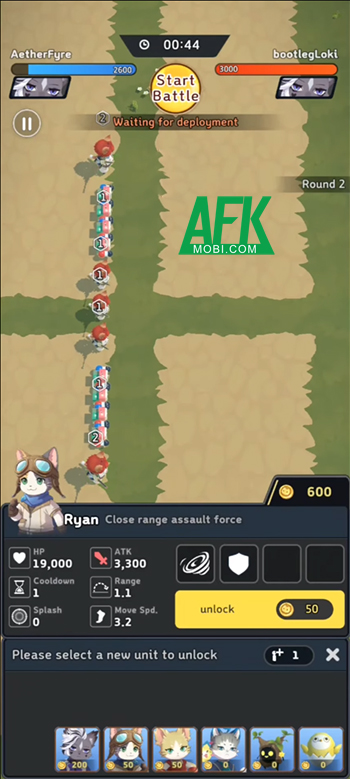 Xây dựng đội quân mèo trong những trận đấu trực tuyến với game chiến thuật Meow Clash 1