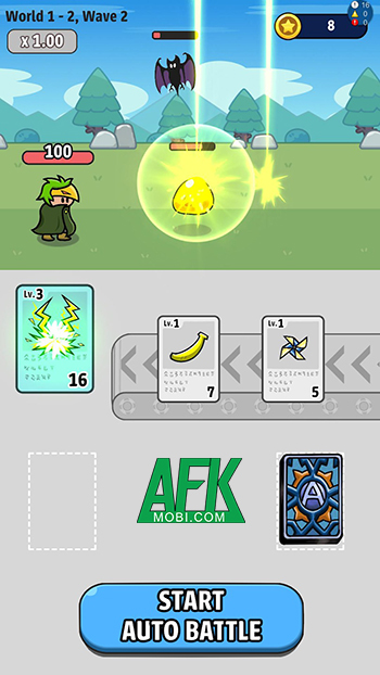 Xây dựng bộ bài ma thuật để đánh bại những con quái vật trong Merge & Auto Battle 0