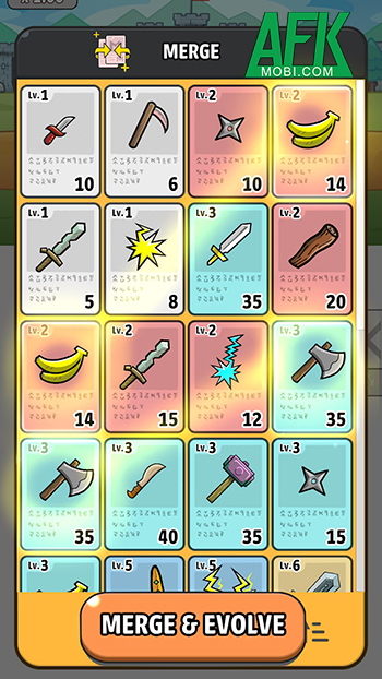 Xây dựng bộ bài ma thuật để đánh bại những con quái vật trong Merge & Auto Battle 2