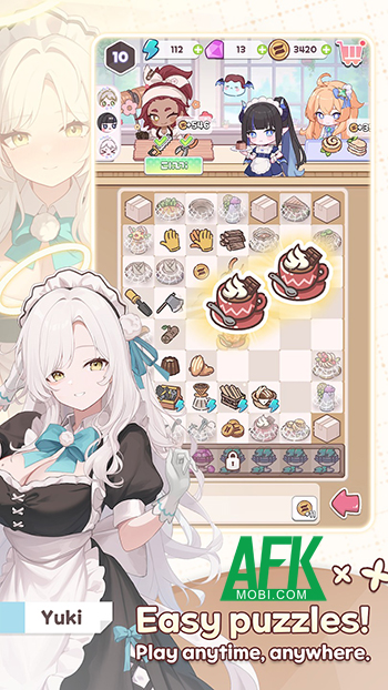 Điều hành quán cà phê cùng các cô nàng phục vụ hầu gái tại game Merge Maid Cafe - Isekai Story 2