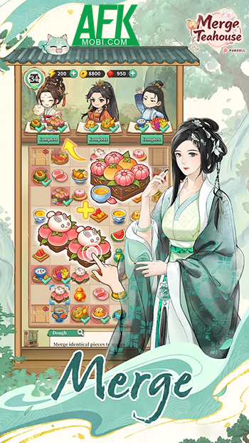 Gầy dựng trà quán của chính bạn trong tựa game Merge Teahouse: Journey 1