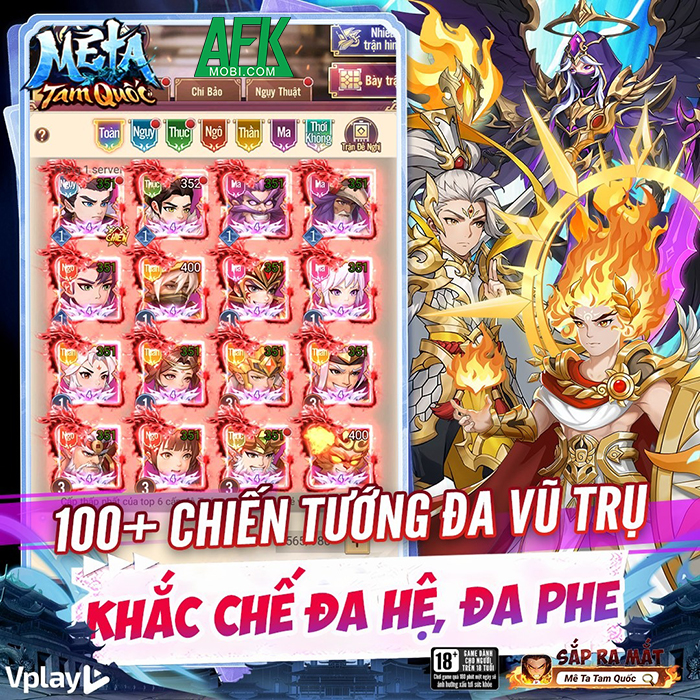 Game chiến thuật đấu tướng Mê Ta Tam Quốc - Vplay cập bến thị trường Việt Nam 0 Game chiến thuật đấu tướng Mê Ta Tam Quốc - Vplay cập bến thị trường Việt Nam 0