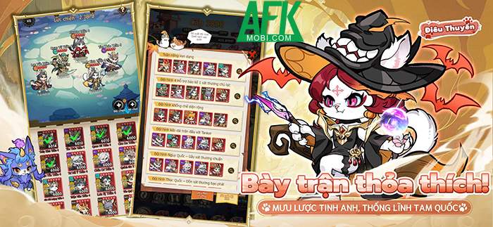 Miêu Đế Tam Quốc game thẻ tướng idle chủ đề Tam Quốc kết hợp mèo cập bến Việt Nam 0