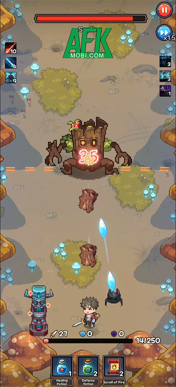 Phòng thủ trước bọn quái vật cùng anh hùng của bạn tại game Monster Out Of Line: Defence 3