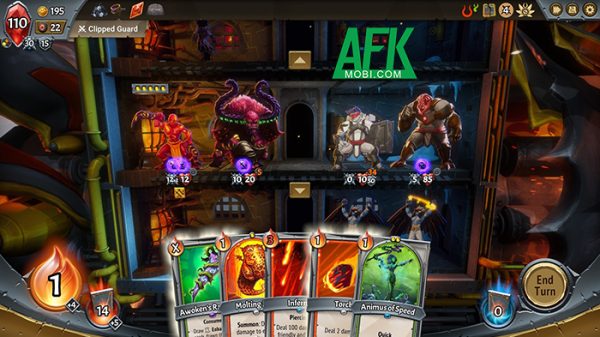 Bảo vệ địa ngục trước thế lực kẻ thù đến từ thiên đàng trong game Monster Train Mobile afkmobi monstertrain 1jpg