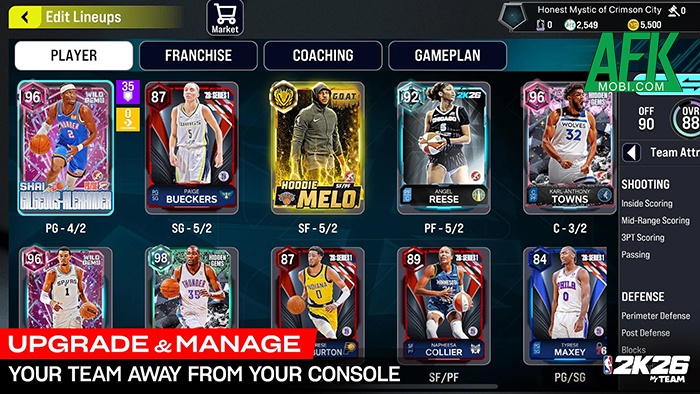 NBA 2K26 MyTEAM Mobile mời bạn xây dựng đội bóng rổ trong mơ của riêng mình 3