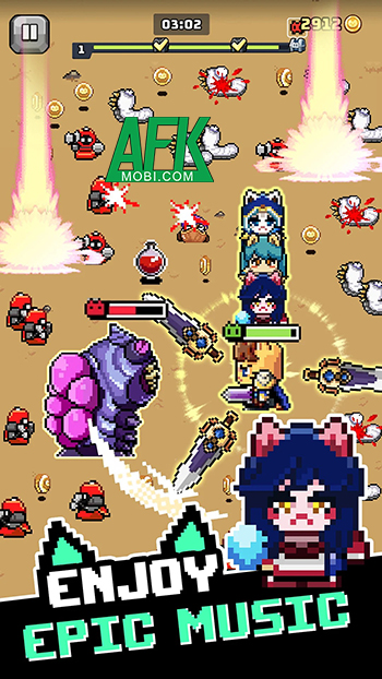 Điều khiển đoàn anh hùng mèo của mình chiến đấu sinh tồn trong Nimble Cats: Last Survival 4