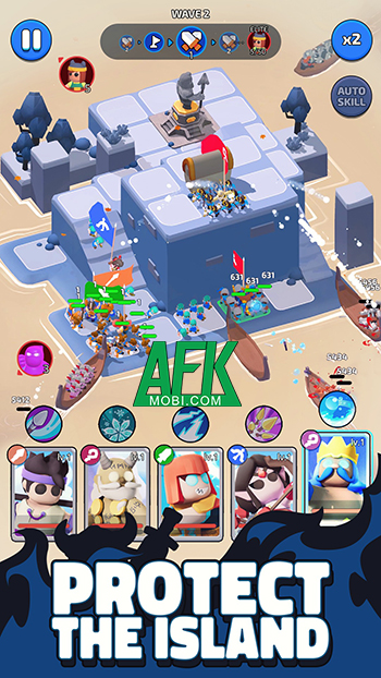 Bảo vệ hòn đảo của mình trong game chiến thuật North War: Island Defense 3D 0