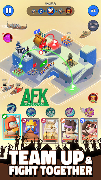 Bảo vệ hòn đảo của mình trong game chiến thuật North War: Island Defense 3D 2