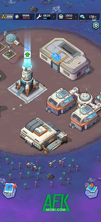Gầy dựng tiền đồn trên một hành tinh xa lạ tại game Nova Outpost: Idle Frontier 1