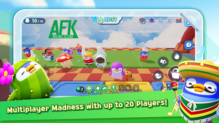 Party Pop Bubblyz mời bạn điều khiển chim cánh cụt để cạnh tranh với những người chơi khác 0